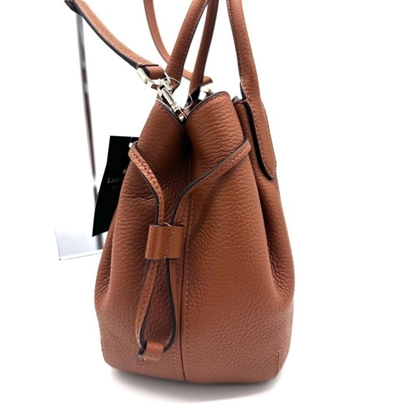 Kate Spade Small Dumpling Satchel Bag Brown (NWT) - Picture 4 of 11